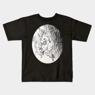 Dagon ink drawing - Lovecraftian inspired art and designs Kids T-Shirt